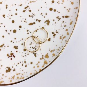 Minimalist Endless Hoop Earrings 14K Gold Filled